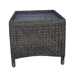 Zebra Status Fußhocker Geflecht Anthrazit