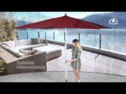 Doppler ACT Push-Up Sonnenschirm 250x200cm Rot