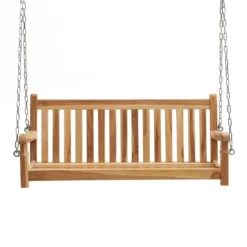 Ploß Virginia Schaukelbank Eco-Teak / Ohne Gestell Natur