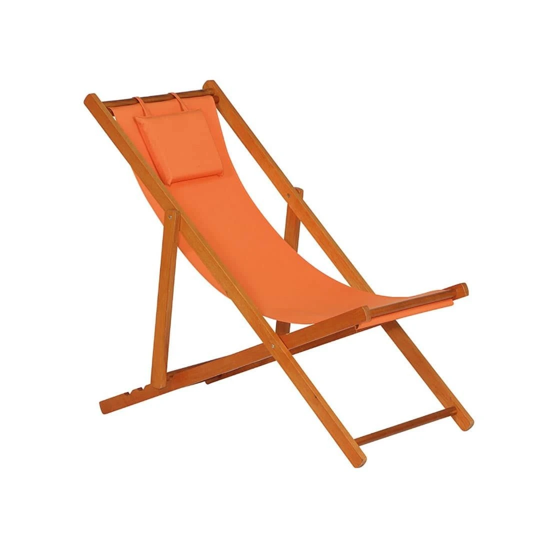 Siena Garden Faro Beach-Liegestuhl Holz/Textilene Orange 1 Siena Garden Faro Beach-Liegestuhl Holz/Textilene Orange