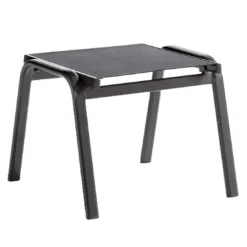 Sieger Cadiz Hocker Aluminium/Textilene Eisengrau/Grau