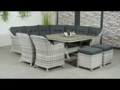 Garden Impressions Milwaukee Gartensessel Geflecht Cloudy Grey/Reflex Black