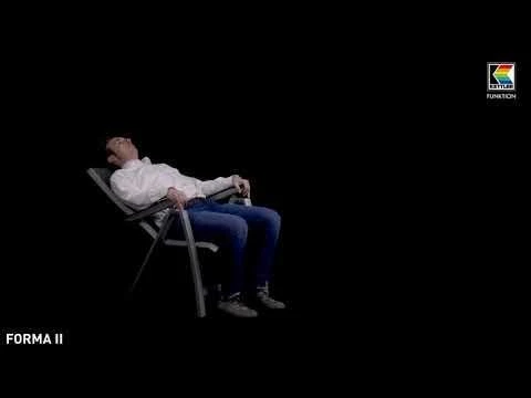 Kettler Forma II Klappsessel Aluminium/Textilene Silber/Graphit 2 Kettler Forma II Klappsessel Aluminium/Textilene Silber/Graphit – Bild 2