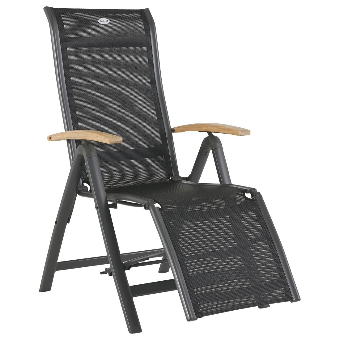 Hartman Alice Komfort-Relaxsessel Aluminium/Textilene Mit Teak-Armlehnen Xerix 1 Hartman Alice Komfort-Relaxsessel Aluminium/Textilene Mit Teak-Armlehnen Xerix