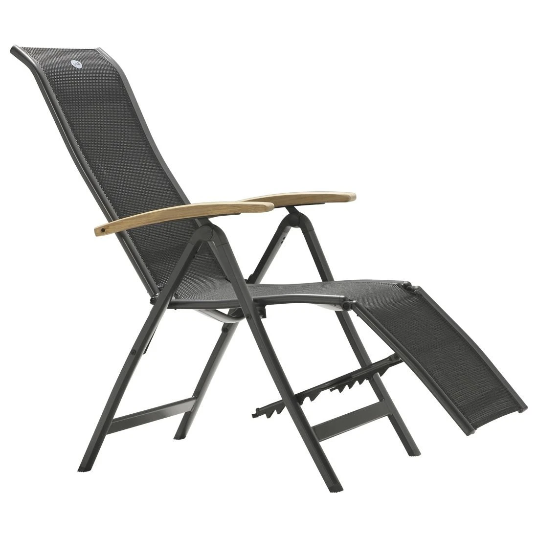 Hartman Alice Komfort-Relaxsessel Aluminium/Textilene Mit Teak-Armlehnen Xerix 5 Hartman Alice Komfort-Relaxsessel Aluminium/Textilene Mit Teak-Armlehnen Xerix – Bild 5