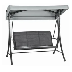 Siena Garden Livorno Hollywoodschaukel Stahl/Ranotex®Faser Anthrazit/Silber-Anthrazit
