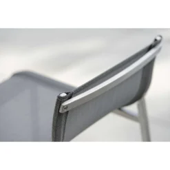 Stern Barny Garten-Barstuhl Edelstahl/Textilene Edelstahl/Silbergrau -Gartenmöbel Geschäft 940767 3