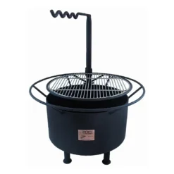 Joes BBQ Campfire Holzkohlegrill Mit Grillrost 70x85cm Schwarz
