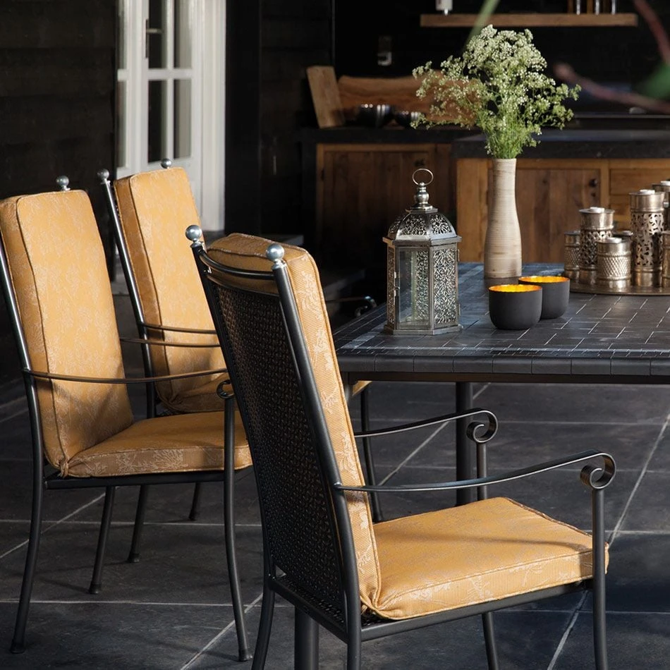 Royal Garden Excelsior Hochlehner-Stapelsessel Metall Eisengrau 3 Royal Garden Excelsior Hochlehner-Stapelsessel Metall Eisengrau – Bild 3