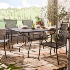 Royal Garden Excelsior Hochlehner-Stapelsessel Metall Eisengrau 7 Royal Garden Excelsior Hochlehner-Stapelsessel Metall Eisengrau -Gartenmöbel Geschäft 9974304 4