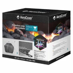 AeroCover Grillabdeckung 148x61x110cm Polyester Uni Anthrazit -Gartenmöbel Geschäft aerocover schutzhulle f outdoor kitchen polyester anthrazit 1052945 5