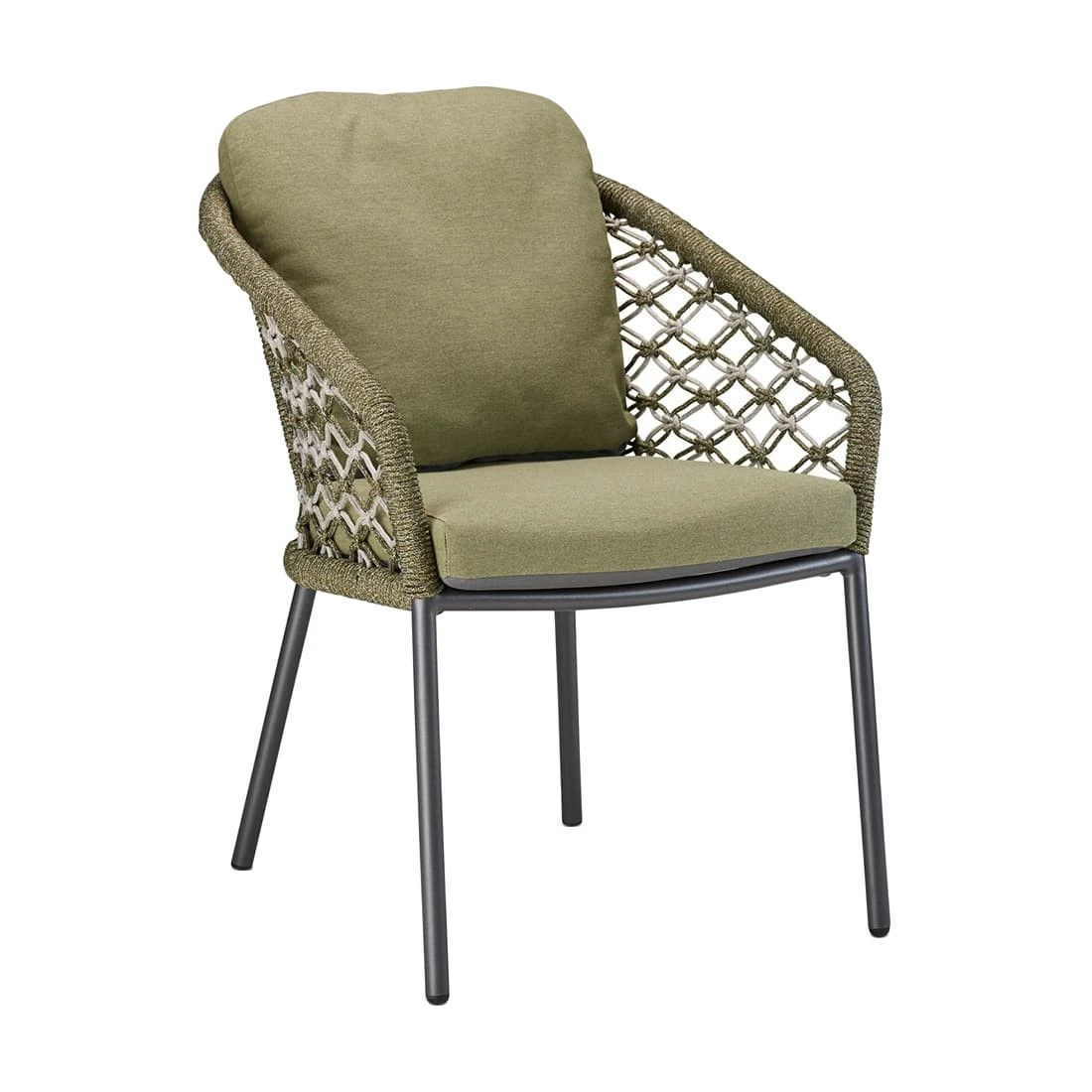 Best Mali Gartensessel Aluminium/Rope/Sunbrella Anthrazit/Grün-Melange 1 Best Mali Gartensessel Aluminium/Rope/Sunbrella Anthrazit/Grün-Melange