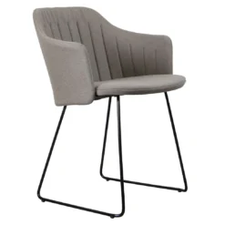 Cane-Line Choice Gartenstuhl Stahl/Polypropylen + Sitz-/Rückenkissen Black/Taupe