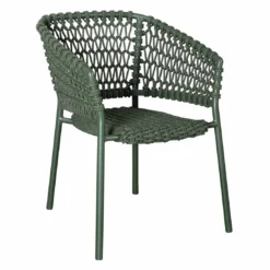 Cane-Line Ocean Stapelsessel Aluminium/Rope Dark Green