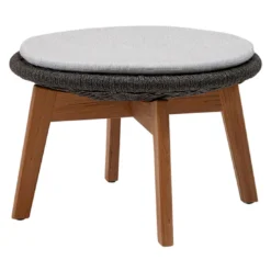 Cane-Line Peacock Hocker Teak/Rope Dark Grey/Light Grey