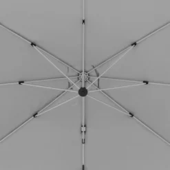 Doppler Active Pendelschirm 350x260cm Mit Windauslass Hellgrau -Gartenmöbel Geschäft doppler active ampelschirm 350x260cm alu graphit 827 hellgrau 1247095 6