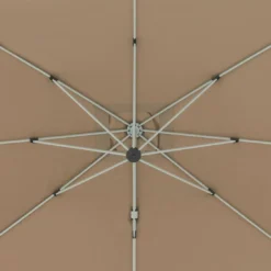 Doppler Active Pendelschirm 350x260cm Mit Windauslass Greige -Gartenmöbel Geschäft doppler active ii ampelschirm 350x260cm alu graphit 846 greige 1307848 9