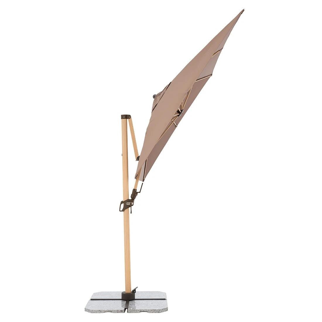 Doppler Alu-Wood Ultra Ampelschirm 300x220cm Holzoptik/Aluminium Greige 3 Doppler Alu-Wood Ultra Ampelschirm 300x220cm Holzoptik/Aluminium Greige – Bild 3