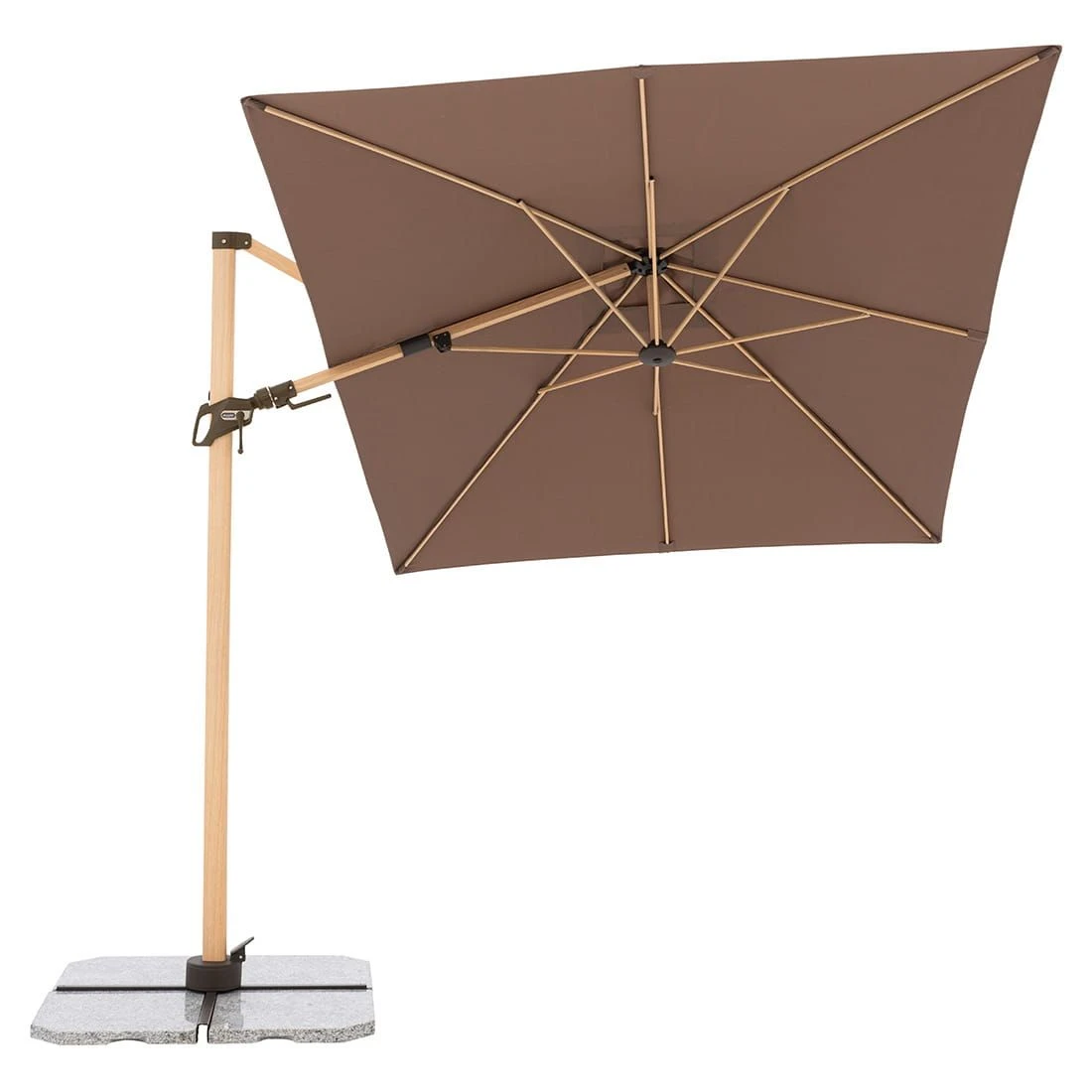 Doppler Alu-Wood Ultra Ampelschirm 300x220cm Holzoptik/Aluminium Greige 5 Doppler Alu-Wood Ultra Ampelschirm 300x220cm Holzoptik/Aluminium Greige – Bild 5