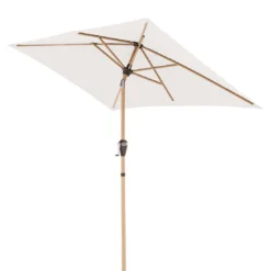 Doppler Alu-Wood Ultra Mittelstockschirm 210x140cm Natur -Gartenmöbel Geschäft doppler alu wood ultra balkonschirm 210x140cm 1355775 3