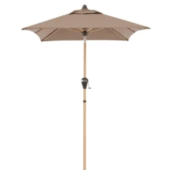 Doppler Alu-Wood Ultra Mittelstockschirm 210x140cm Greige -Gartenmöbel Geschäft doppler alu wood ultra balkonschirm 210x140cm 1355786 2