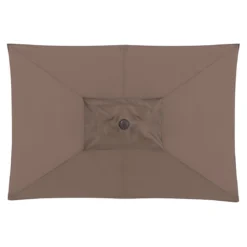 Doppler Alu-Wood Ultra Mittelstockschirm 210x140cm Greige -Gartenmöbel Geschäft doppler alu wood ultra balkonschirm 210x140cm 1355786 4