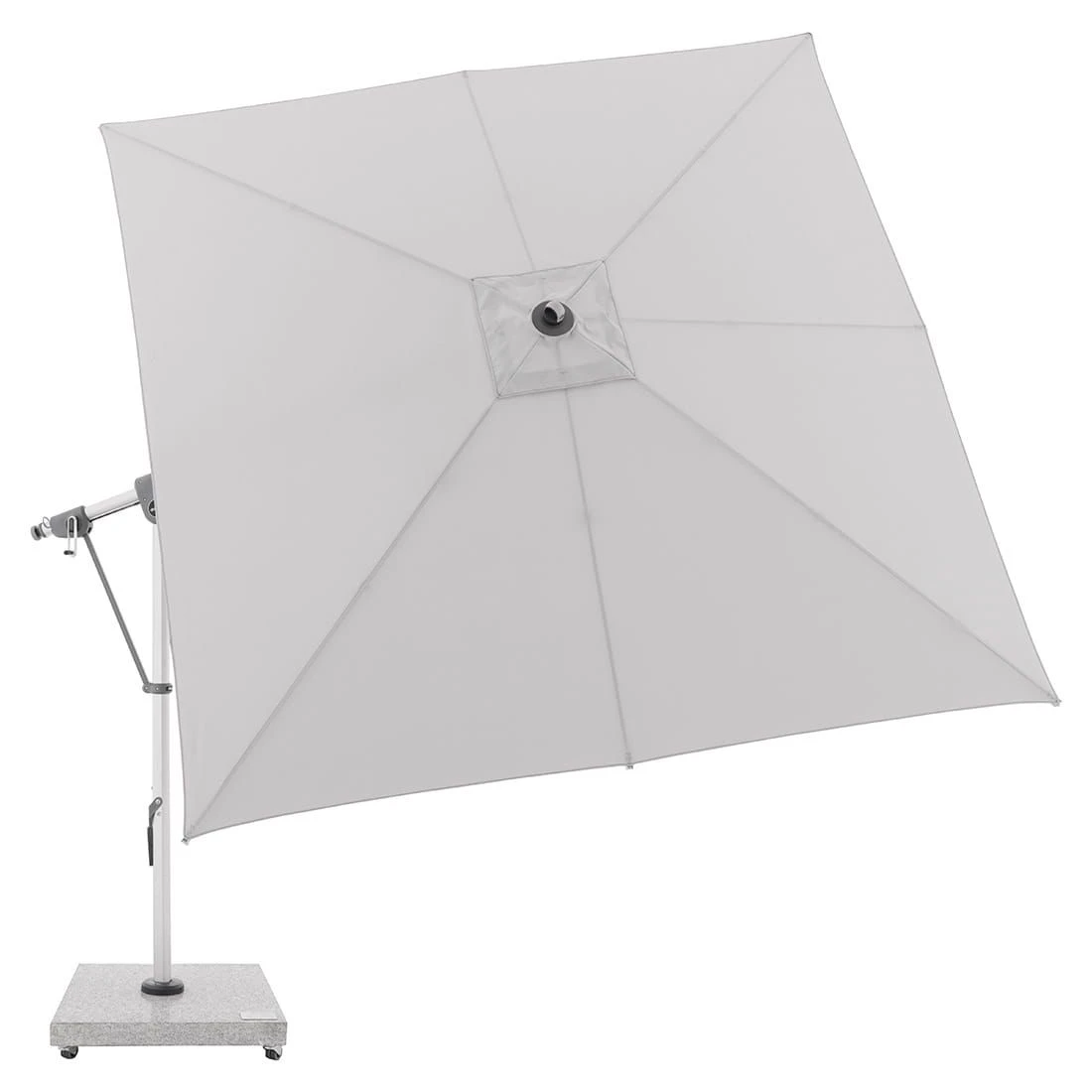 Doppler Ampelschirm Expert 300x300cm Hellgrau 4 Doppler Ampelschirm Expert 300x300cm Hellgrau – Bild 4