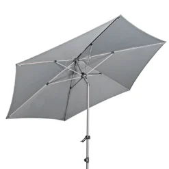 Doppler Expert Sonnenschirm Ø320cm Mit Kurbel Hellgrau -Gartenmöbel Geschäft doppler expert sonnenschirm o320cm mit kurbel 54921 2