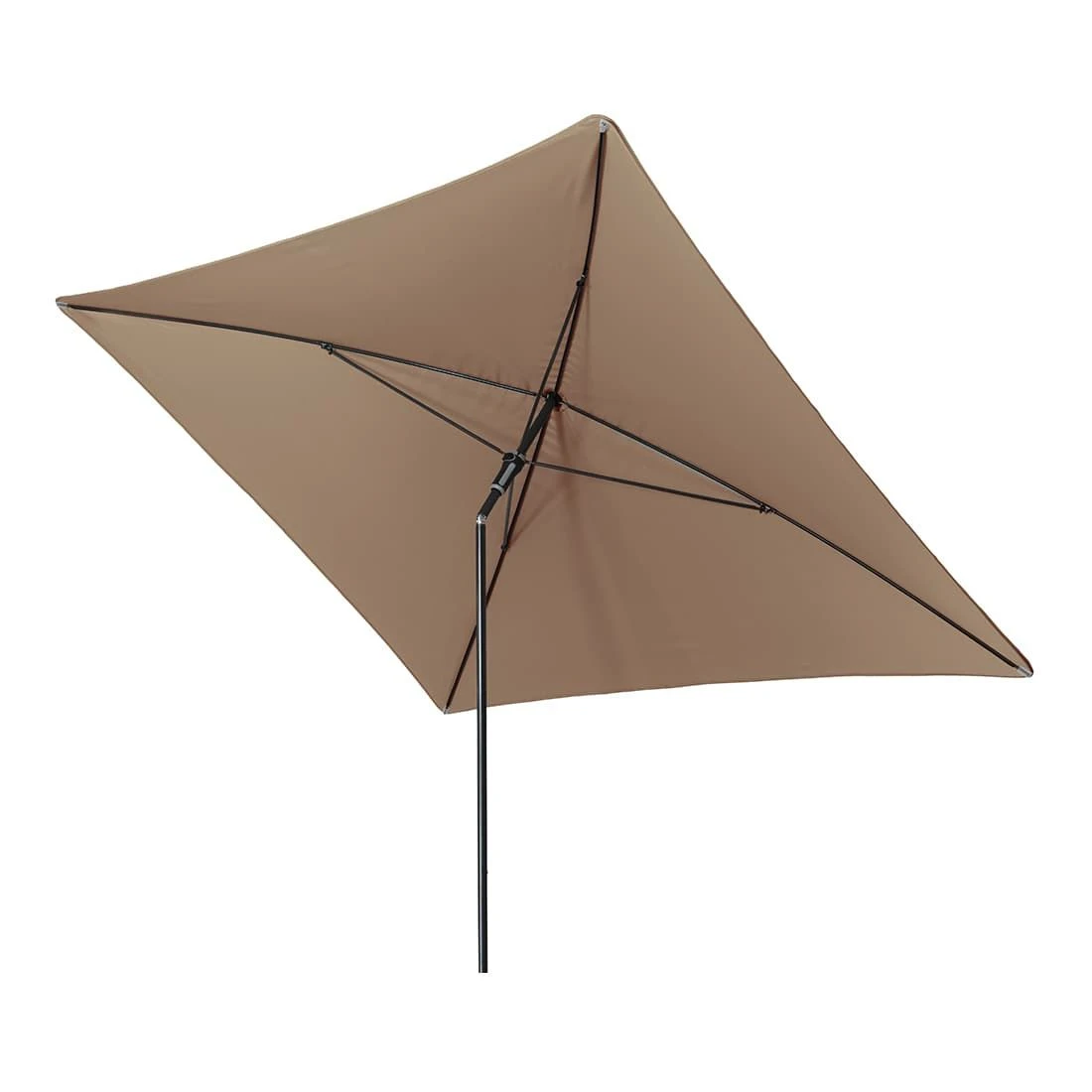 Doppler Sunline Waterproof Mittelstockschirm 230x190cm Anthrazit/Grau-Braun 2 Doppler Sunline Waterproof Mittelstockschirm 230x190cm Anthrazit/Grau-Braun – Bild 2