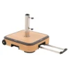 Doppler Schirmsockel 50kg Alu-Beton/Trolley M.Griff Wood
