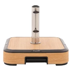 Doppler Schirmsockel 50kg Alu-Beton/Trolley M.Griff Wood -Gartenmöbel Geschäft doppler wood schirmsockel 50kg alu beton trolley m griff wood 1251264 3