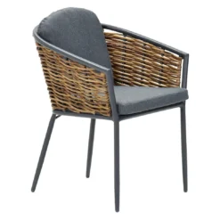 Garden Impressions Bali Gartensessel Aluminium/Rattan Carbon Black/Mystic Grey