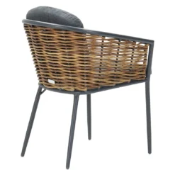 Garden Impressions Bali Gartensessel Aluminium/Rattan Carbon Black/Mystic Grey -Gartenmöbel Geschäft garden impressions bali diningsessel aluminium rattan 1436130 5