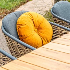 Garden Impressions Bali Gartensessel Aluminium/Rattan Carbon Black/Mystic Grey -Gartenmöbel Geschäft garden impressions bali diningsessel aluminium rattan 1436130 7