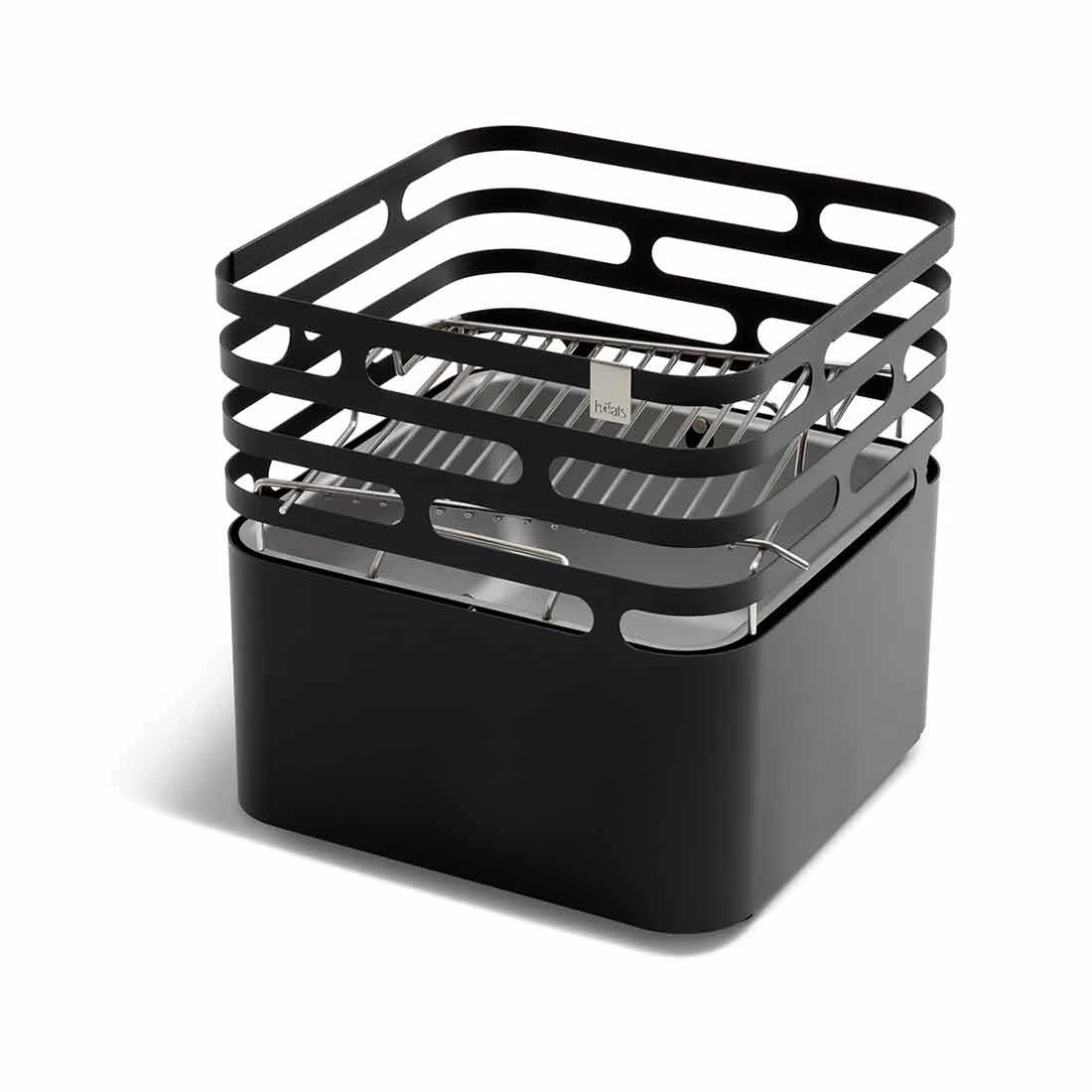 Höfats CUBE Grillrost Aus Edelstahl Zu Feuerkorb Cube Silber 3 Höfats CUBE Grillrost Aus Edelstahl Zu Feuerkorb Cube Silber – Bild 3