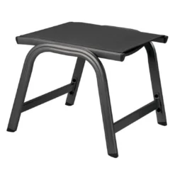 Kettler Basic Plus Gartenhocker Aluminium/Textilene Anthrazit