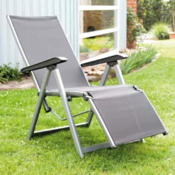 Kettler Basic Plus Relaxsessel Aluminium/Textilene Silber/Anthrazit -Gartenmöbel Geschäft kettler basicplus relaxsessel silber anthrazit 0301216 0000 2