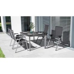 Kettler Cirrus Silver Line Klappsessel Aluminium/Outdoorgewebe Silber/Anthrazitgrau -Gartenmöbel Geschäft kettler cirrus silver line gartenstuhl alu outdoorgewebe 1368997 5