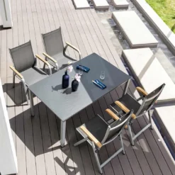 Kettler Granada Stapelsessel Aluminium/Outdoorgewebe Silber/Anthrazit -Gartenmöbel Geschäft kettler granada stapelsessel aluminium outdoorgewebe 1309586 2