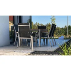 Kettler Granada Stapelsessel Aluminium/Outdoorgewebe Silber/Anthrazit -Gartenmöbel Geschäft kettler granada stapelsessel aluminium outdoorgewebe 1309586 8