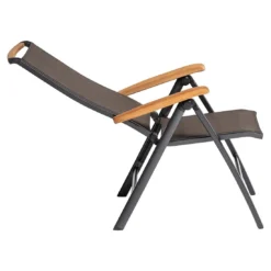 Kettler Memphis Klappsessel Aluminium/Textilene Mit Teak-Armlehnen Anthrazit/Bronze -Gartenmöbel Geschäft kettler memphis klappsessel alu textilen anthrazit bronze 7