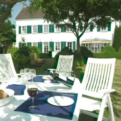 Kettler Roma Klappsessel Kunststoff Weiß -Gartenmöbel Geschäft kettler roma gartenstuhl klappbar kunststoff weiss 01438 000 2