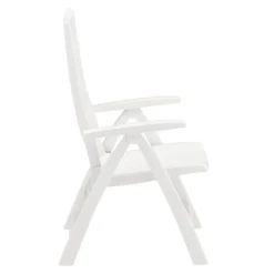 Kettler Roma Klappsessel Kunststoff Weiß -Gartenmöbel Geschäft kettler roma gartenstuhl klappbar kunststoff weiss 01438 000 4