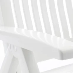 Kettler Roma Klappsessel Kunststoff Weiß -Gartenmöbel Geschäft kettler roma gartenstuhl klappbar kunststoff weiss 01438 000 6