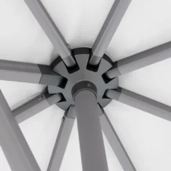 Knirps Ampelschirm Premium 275x275cm Weiß 14 Knirps Ampelschirm Premium 275x275cm Weiß -Gartenmöbel Geschäft knirps pendelschirm 275x275cm axial schwenkbar weiss 1190632 4