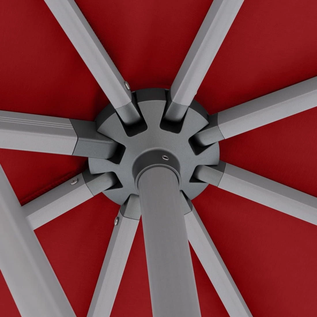 Knirps Pendelschirm 320x320cm Axial Schwenkbar Bordeaux 5 Knirps Pendelschirm 320x320cm Axial Schwenkbar Bordeaux – Bild 5