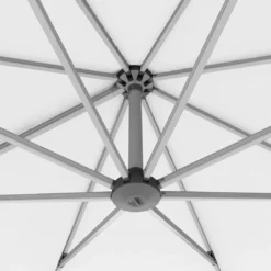 Knirps Pendelschirm Premium Ø340cm Rund Weiß 15 Knirps Pendelschirm Premium Ø340cm Rund Weiß -Gartenmöbel Geschäft knirps pendelschirm o340cm axial schwenkbar weiss 1190621 5