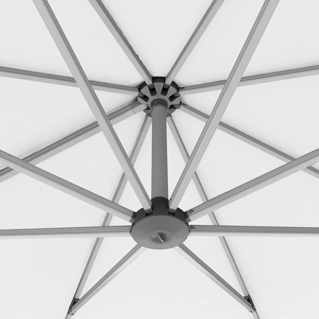 Knirps Pendelschirm Premium Ø340cm Rund Weiß 5 Knirps Pendelschirm Premium Ø340cm Rund Weiß – Bild 5