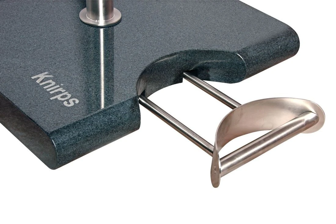 Knirps Schirmständer Granit 50 Kg Mit Griff/Rollen Granit Dunkel 2 Knirps Schirmständer Granit 50 Kg Mit Griff/Rollen Granit Dunkel – Bild 2