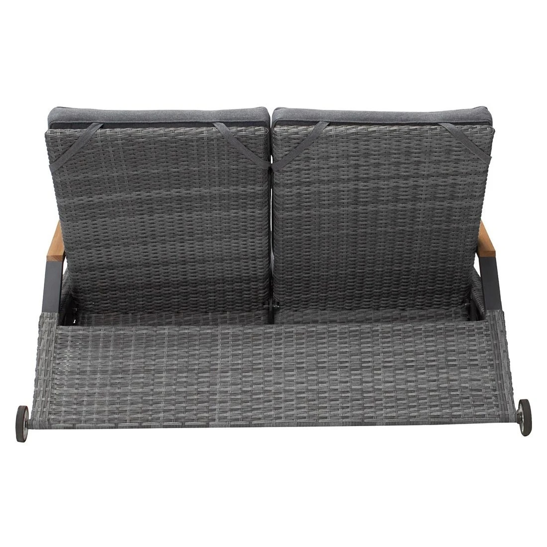 LC Garden Keramo Doppelliege Inkl. Kissen Geflecht/Polyester Naturgrau 4 LC Garden Keramo Doppelliege Inkl. Kissen Geflecht/Polyester Naturgrau – Bild 4